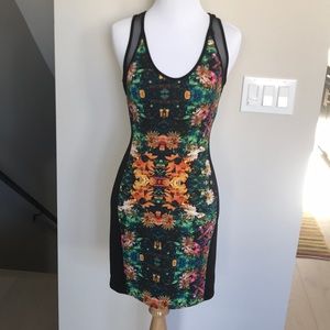 Floral print mini dress